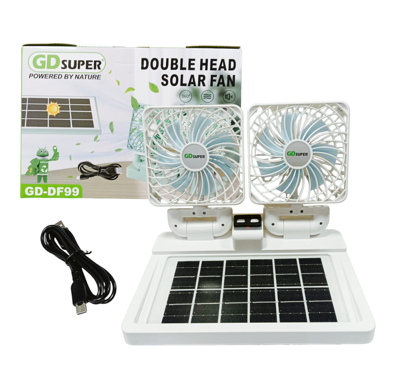 Miniatura 5 de VENTILADOR CON CARGA SOLAR DOBLE